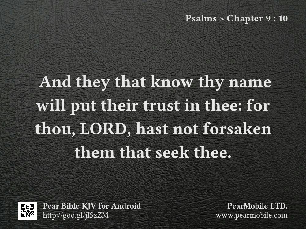 Psalms, Chapter 9:10